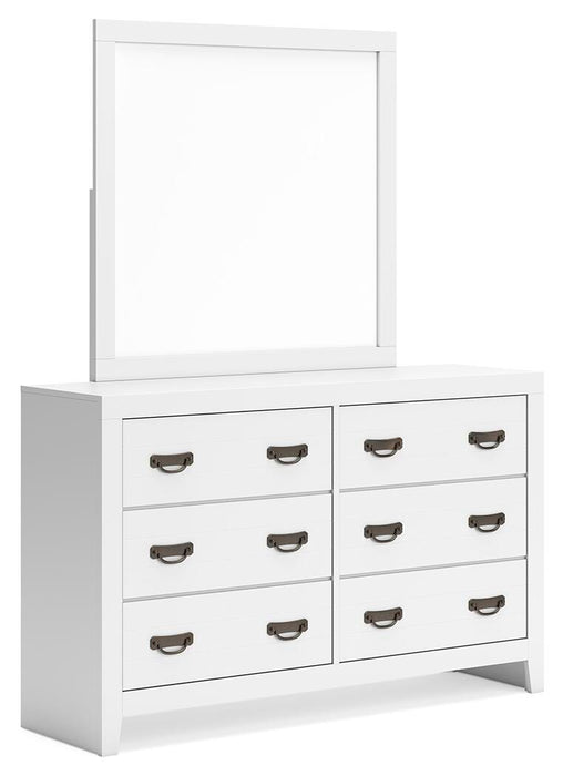 Binterglen King Panel Bed, Dresser, Mirror, Chest and Nightstand