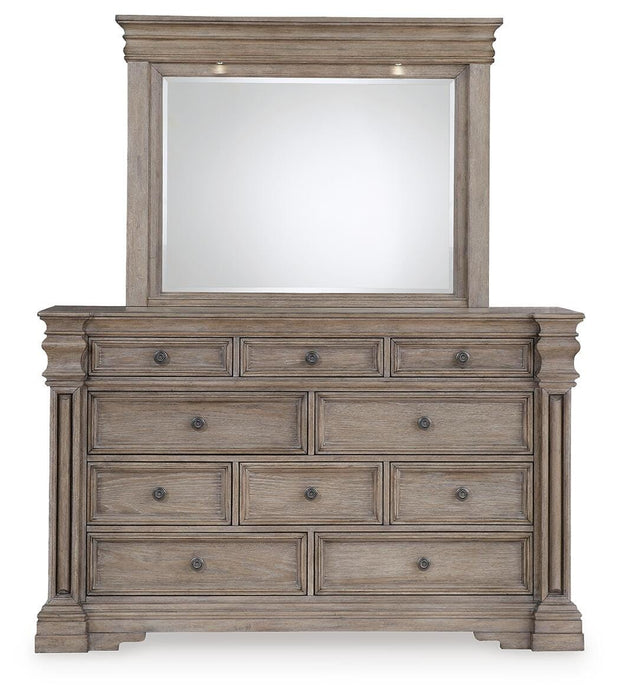 Blairhurst King Panel Bed, Dresser, Mirror, Chest and Nightstand