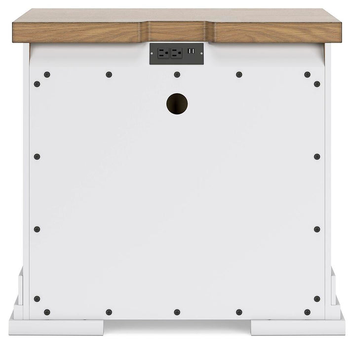 Ashbryn King Panel Storage Bed, Dresser, Mirror and Nightstand