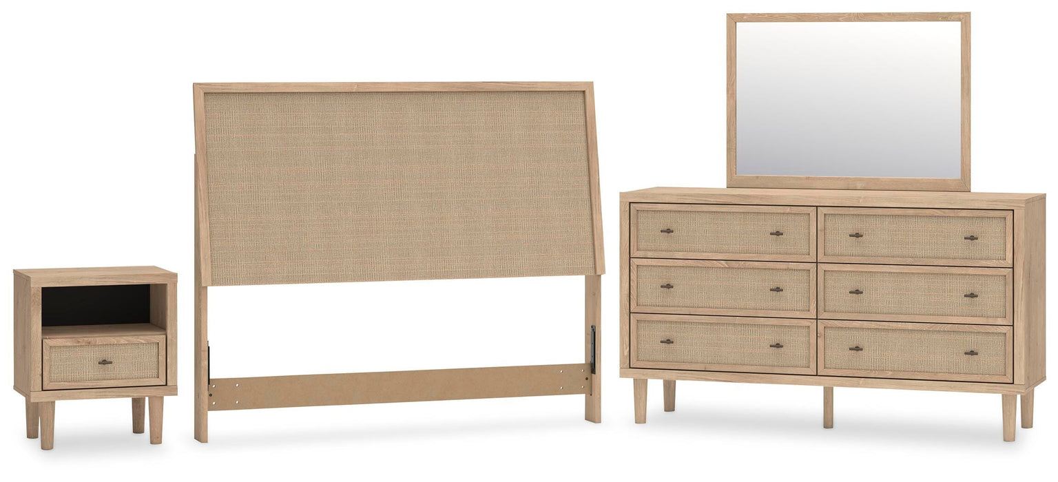 Cielden Queen Panel Headboard, Dresser, Mirror and Nightstand