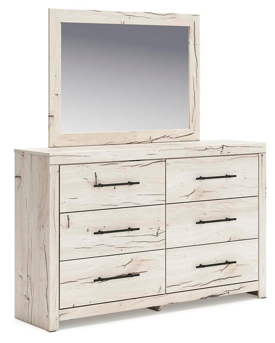Lawroy King Panel Headboard, Dresser, Mirror, Chest and Nightstand