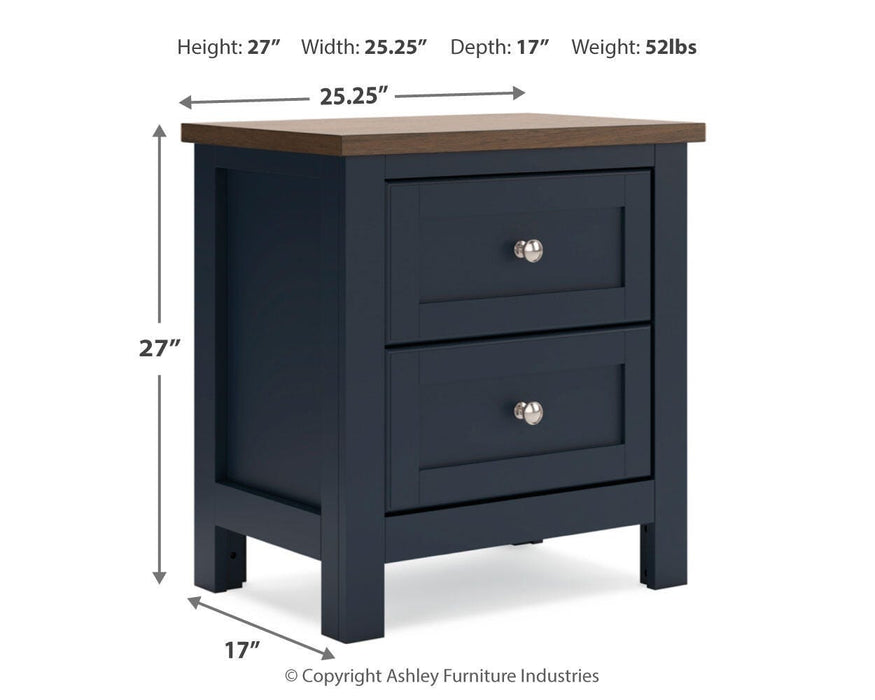 Landocken Full Panel Headboard, Dresser, Mirror and Nightstand