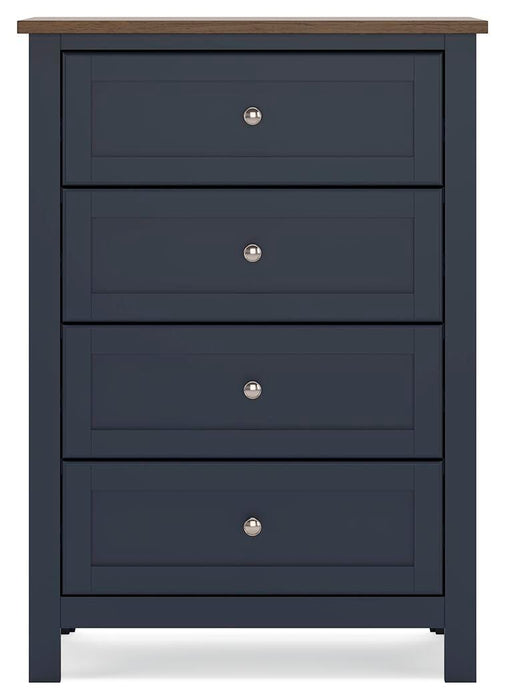 Landocken Twin Panel Headboard, Dresser, Mirror, Chest and Nightstand