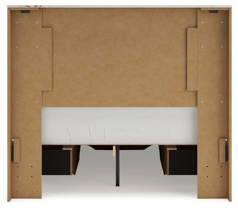 Lawroy Full Panel Storage Bed, Dresser, Mirror, Chest and Nightstand
