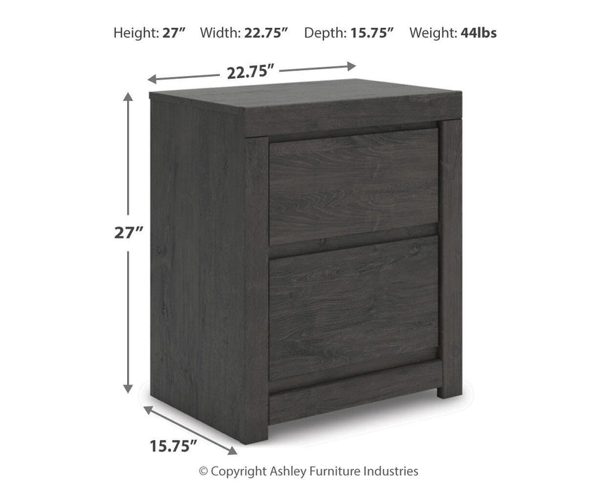 Fraluna King Panel Bed, Dresser, Mirror and Nightstand