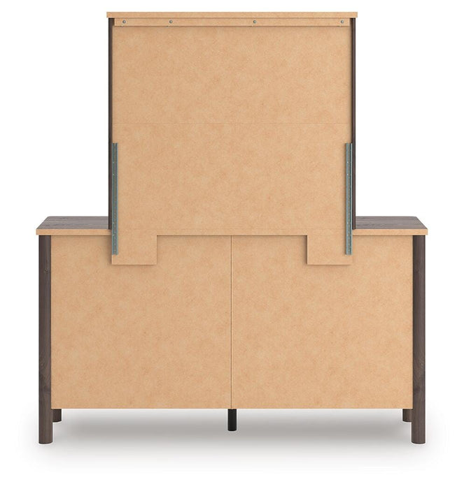 Pamytta King Panel Bed, Dresser, Mirror, Chest and Nightstand