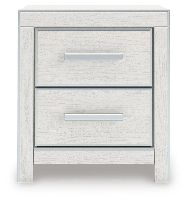 Zuraleus Queen Upholstered Panel Bed, Dresser, Mirror, Chest and Nightstand