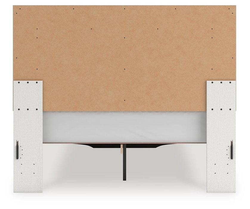 Zuraleus Queen Upholstered Panel Platform Storage Bed, Dresser, Mirror, Chest and Nightstand