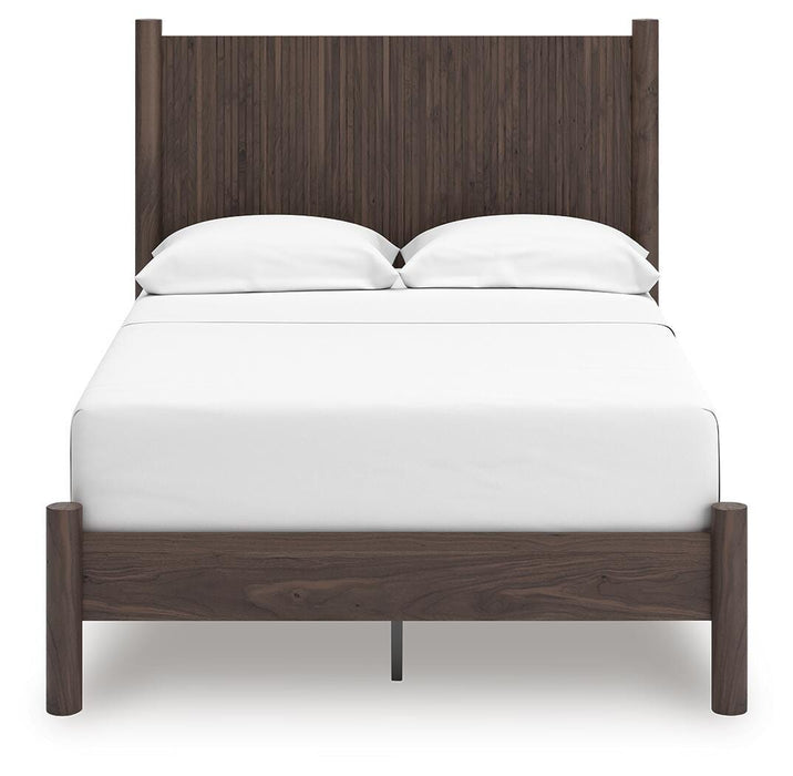 Pamytta Full Panel Platform Bed, Dresser, Mirror, Chest and Nightstand