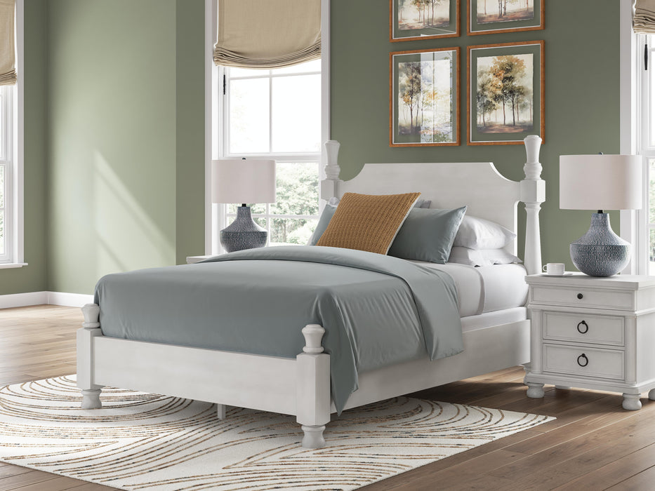 Rowlenstown Queen Poster Bed, Dresser, Mirror and Nightstand