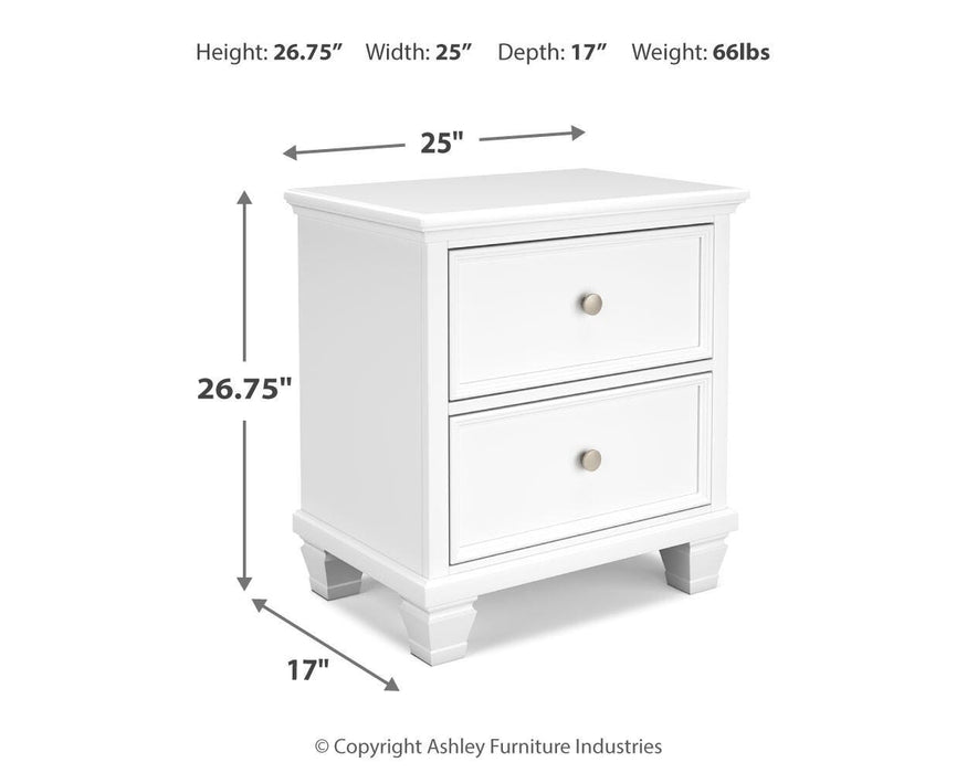 Fortman Twin Panel Storage Bed, Dresser, Mirror and Nightstand