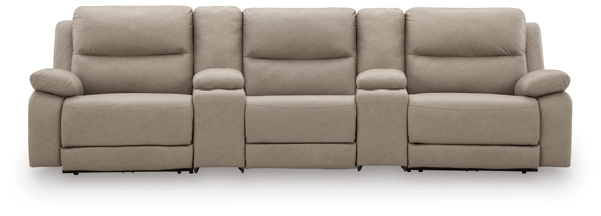 Narwhal Place 5-Piece Reclining Sectional with Storage Consoles