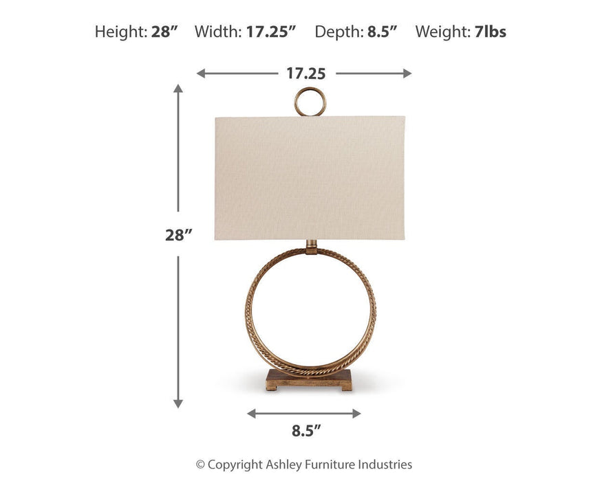 Mahala Metal Table Lamp (1/CN)
