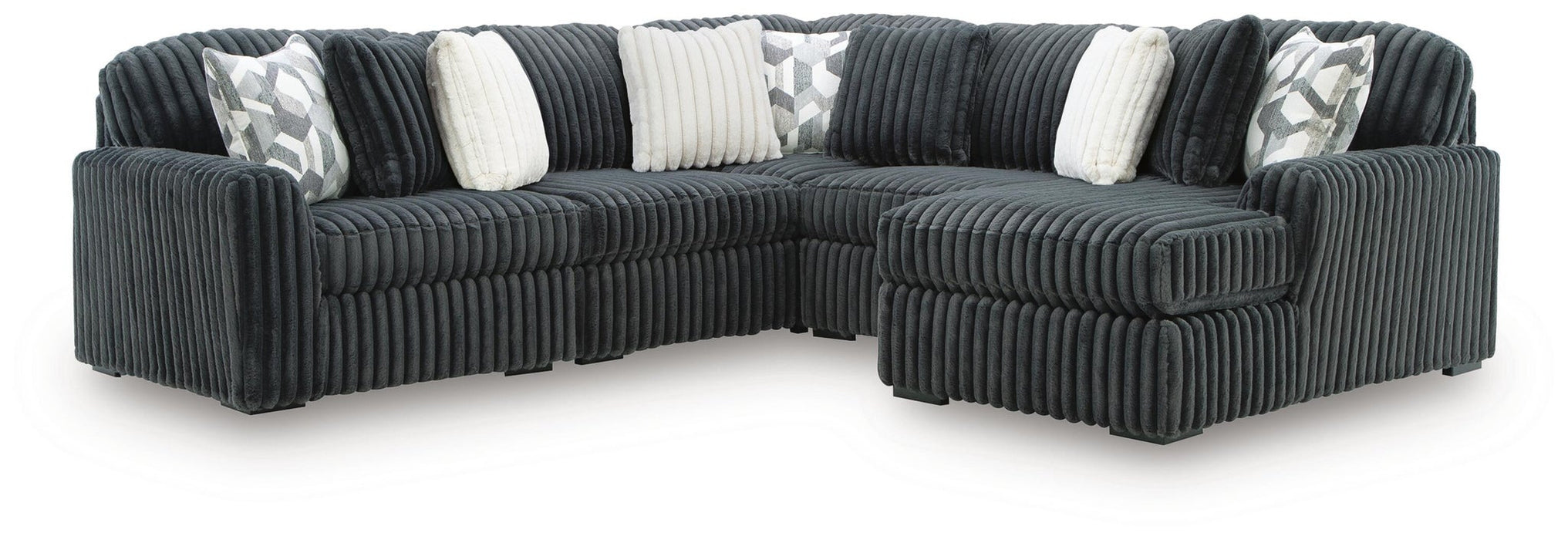 Midnight-Madness 5-Piece Sectional with Chaise