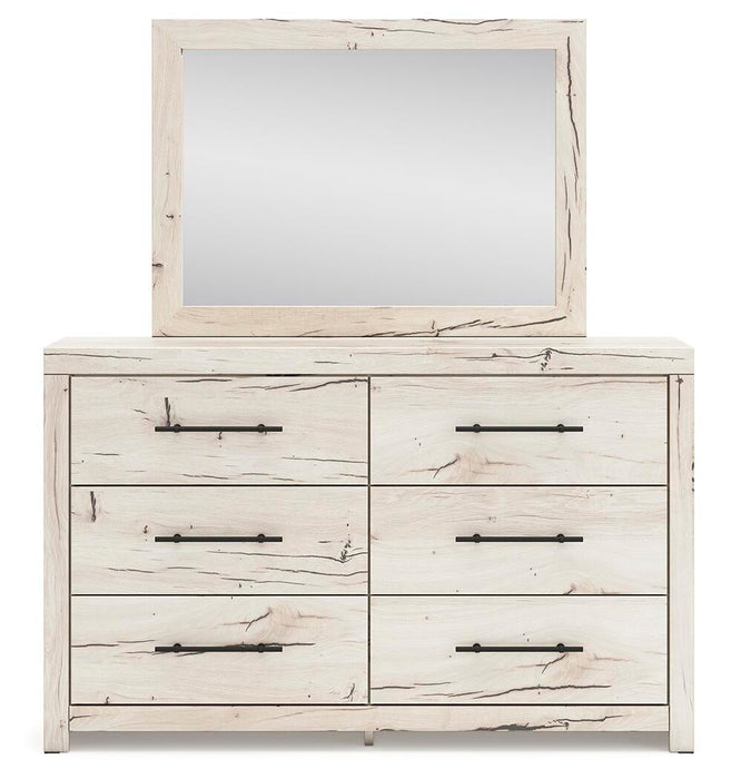 Lawroy King Panel Bed, Dresser, Mirror and Nightstand