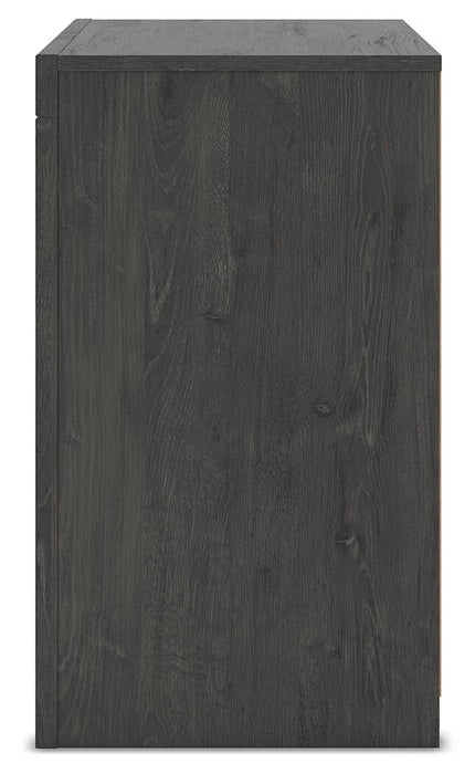Parlayon Queen Panel Storage Bed, Dresser, Mirror and Nightstand