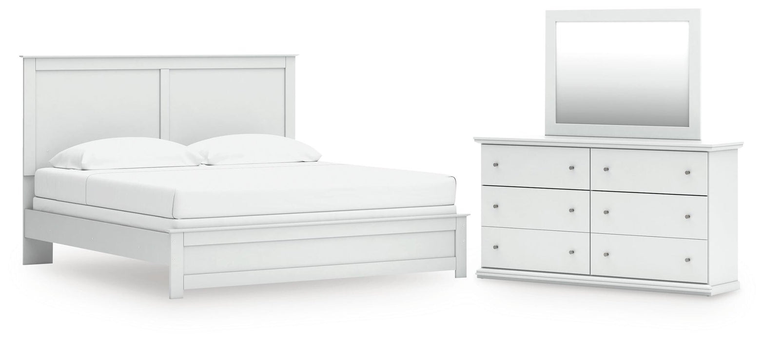 Bostwick Shoals King Panel Bed, Dresser and Mirror
