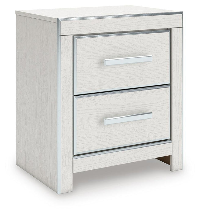 Birmonton King Upholstered Panel Platform Storage Bed, Dresser, Mirror and Nightstand