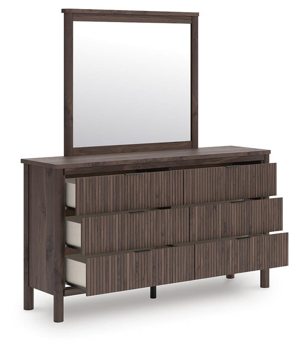 Cadmori Twin Panel Bed, Dresser, Mirror and Nightstand