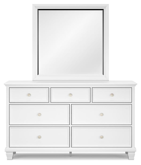 Fortman Full Panel Storage Bed, Dresser and Mirror