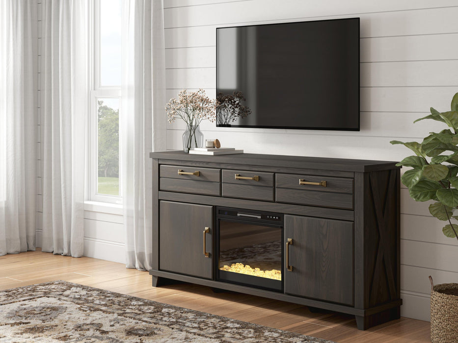 Brazen Valley 71" TV Stand with Electric Fireplace